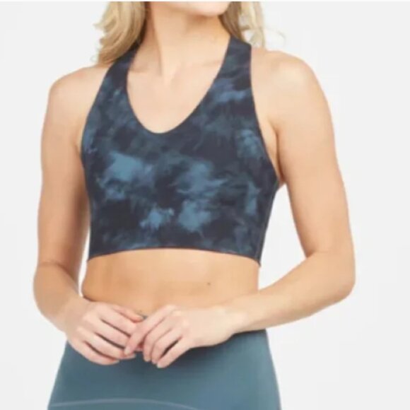 SPANX Other - Spanx Longline Medium Impact Sports Bra – Storm Tie-Dye‎ – Size Large